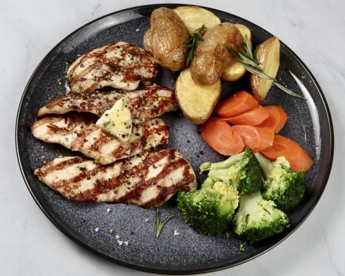 Hähnchenbrustfilet vom Lavasteingrill
